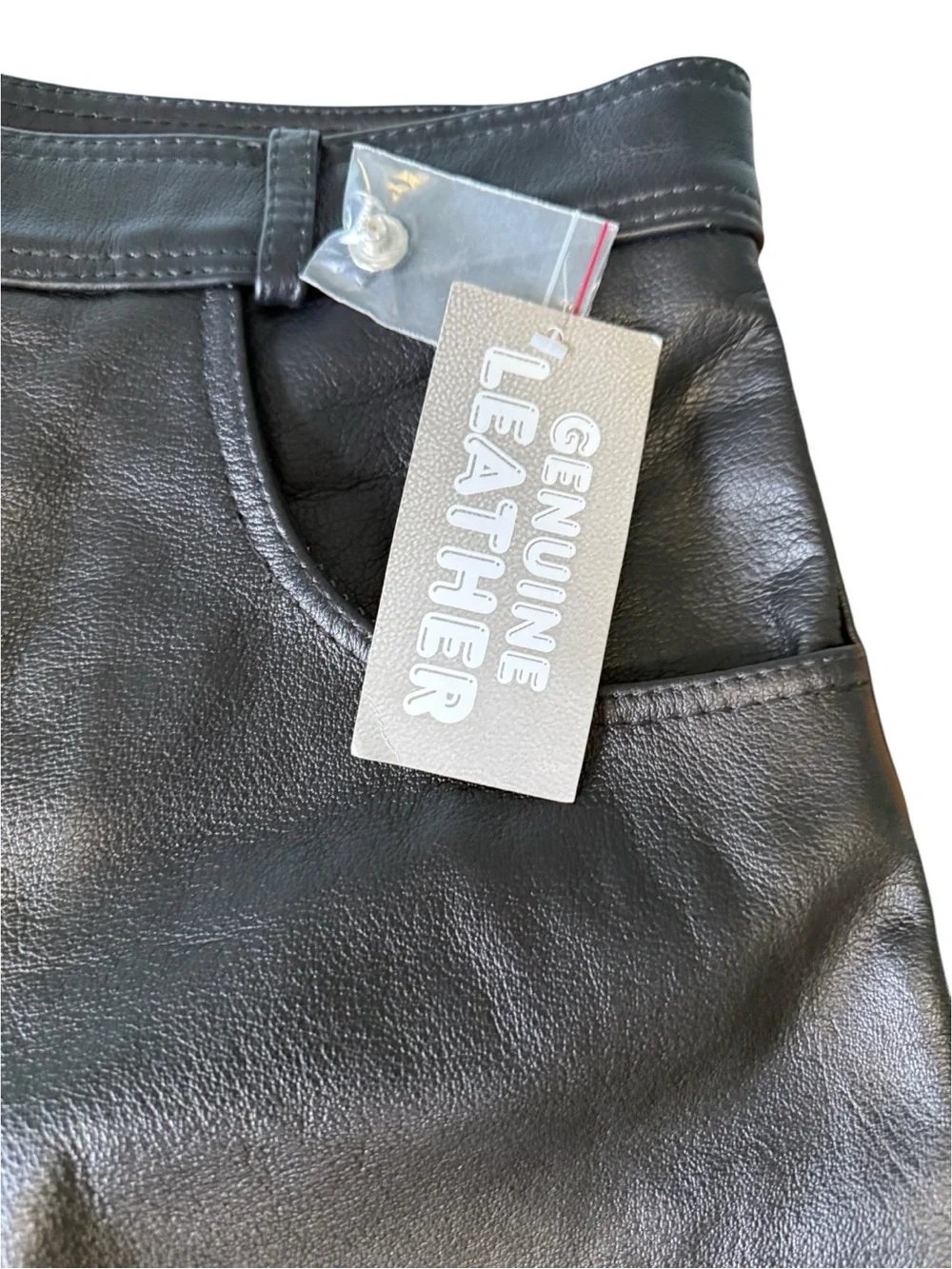 XELEMENT Advanced Motocycle Gear Black Leather Motorcycle Pants 34x28